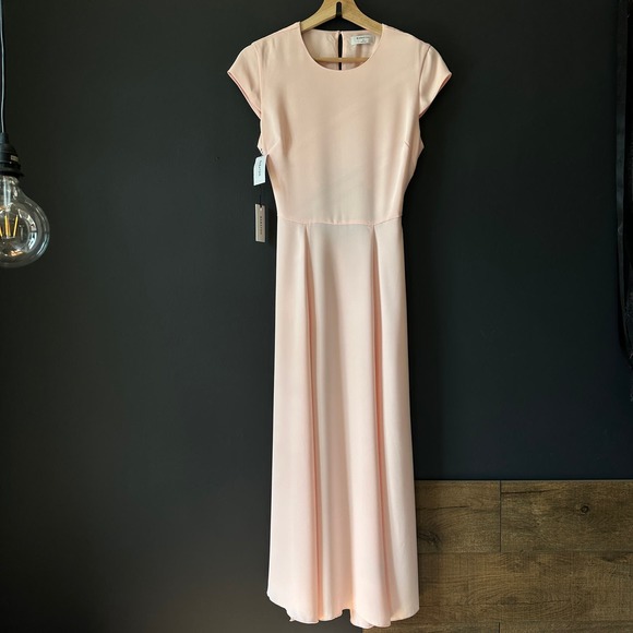 Aritzia Babaton Hamptons Dress Soft Blush Pink NEW Size 0 - Picture 3 of 13